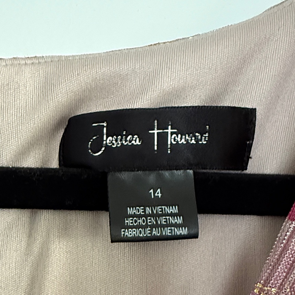 Jessica Howard Pink and Gold Floral Maxi Dress - Picture 2 of 11